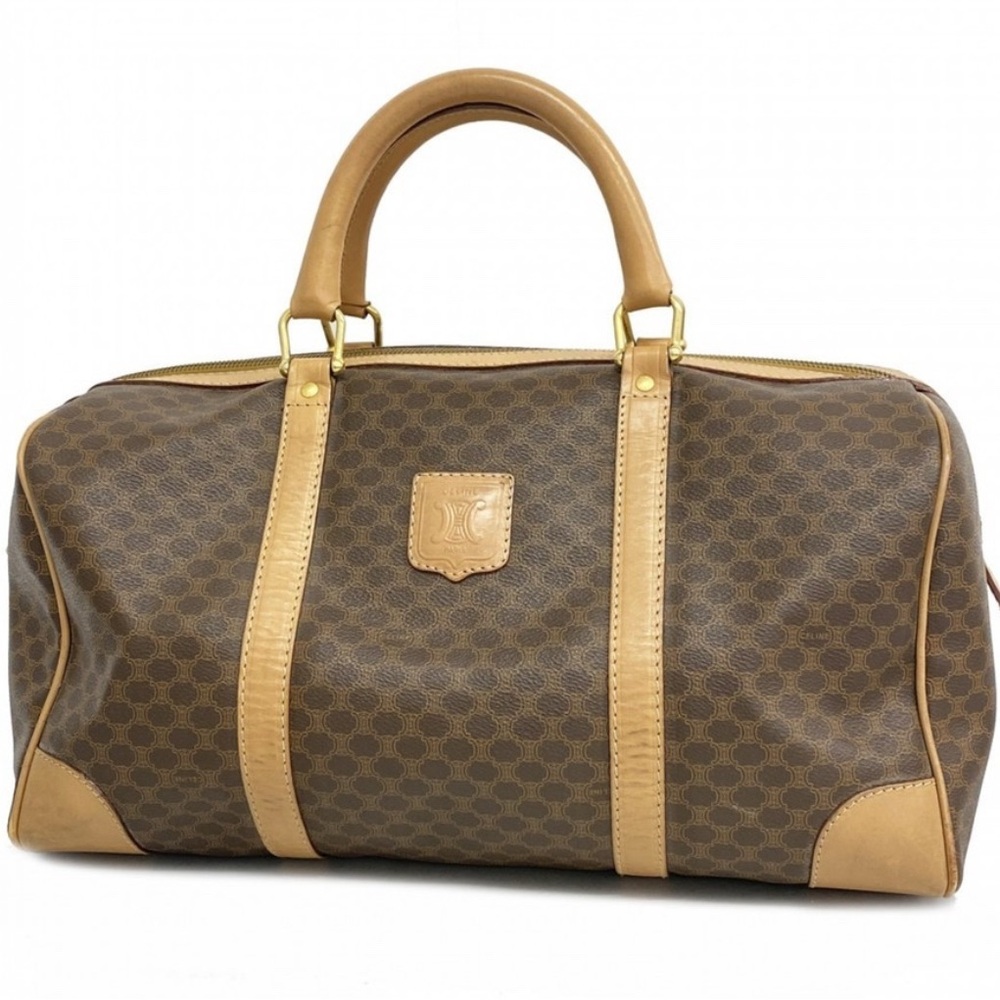 VINTAGE CELINE MACADAMIA BOSTON BAG IN PERFECT CONDITION